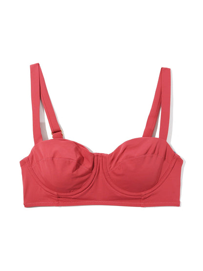 Balconette Bikini Swimsuit Top Sunbaked Red Sale - Hanky Panky