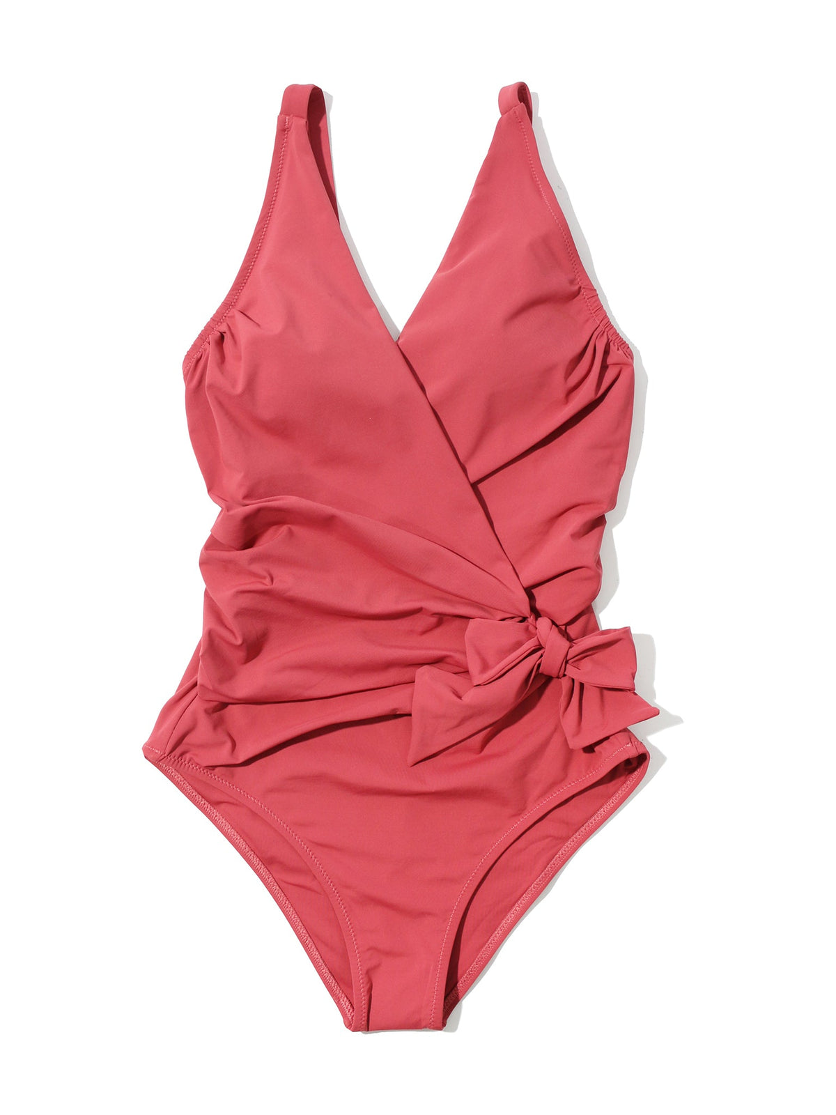 Wide Strap Wrap One Piece Swimsuit Sunbaked Red Sale - Hanky Panky