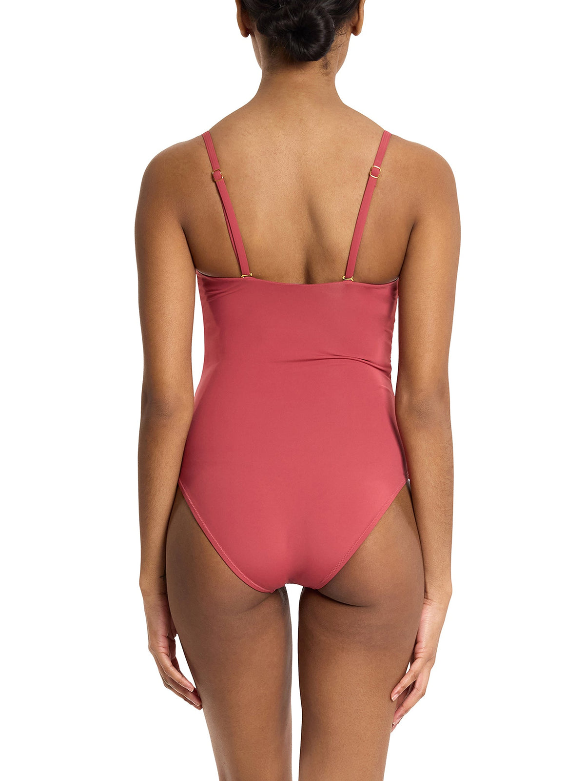 Bandeau One Piece Swimsuit Sunbaked Red Sale - Hanky Panky