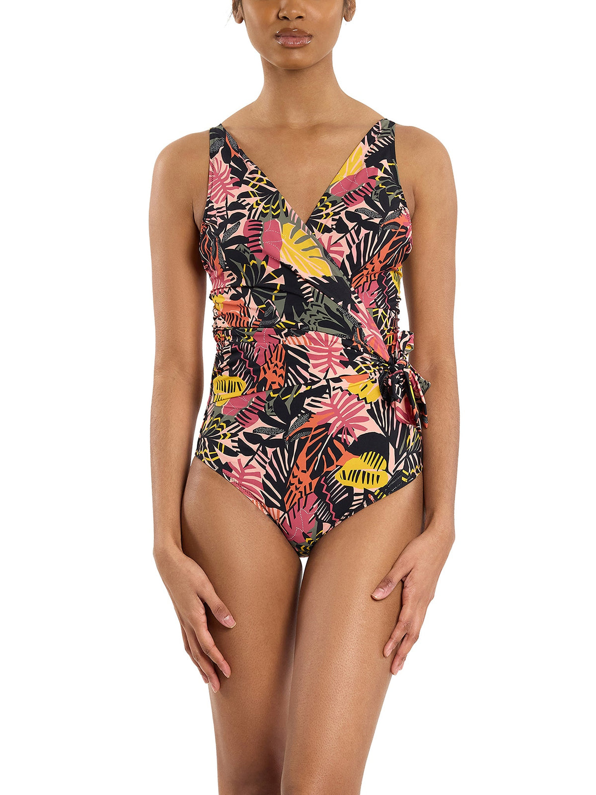 Wide Strap Wrap One Piece Swimsuit Palm Springs Sale - Hanky Panky