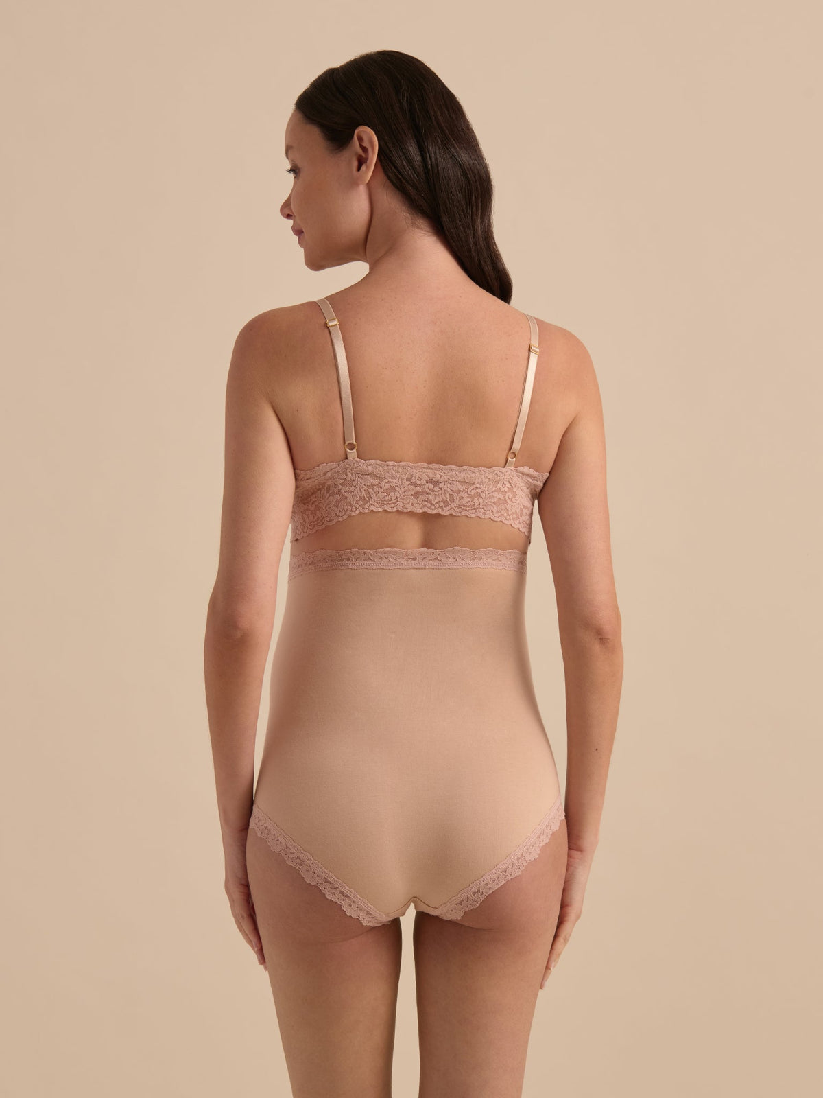 Supima® Cotton Maternity Over The Bump Boyshort Chai Sale - Hanky Panky
