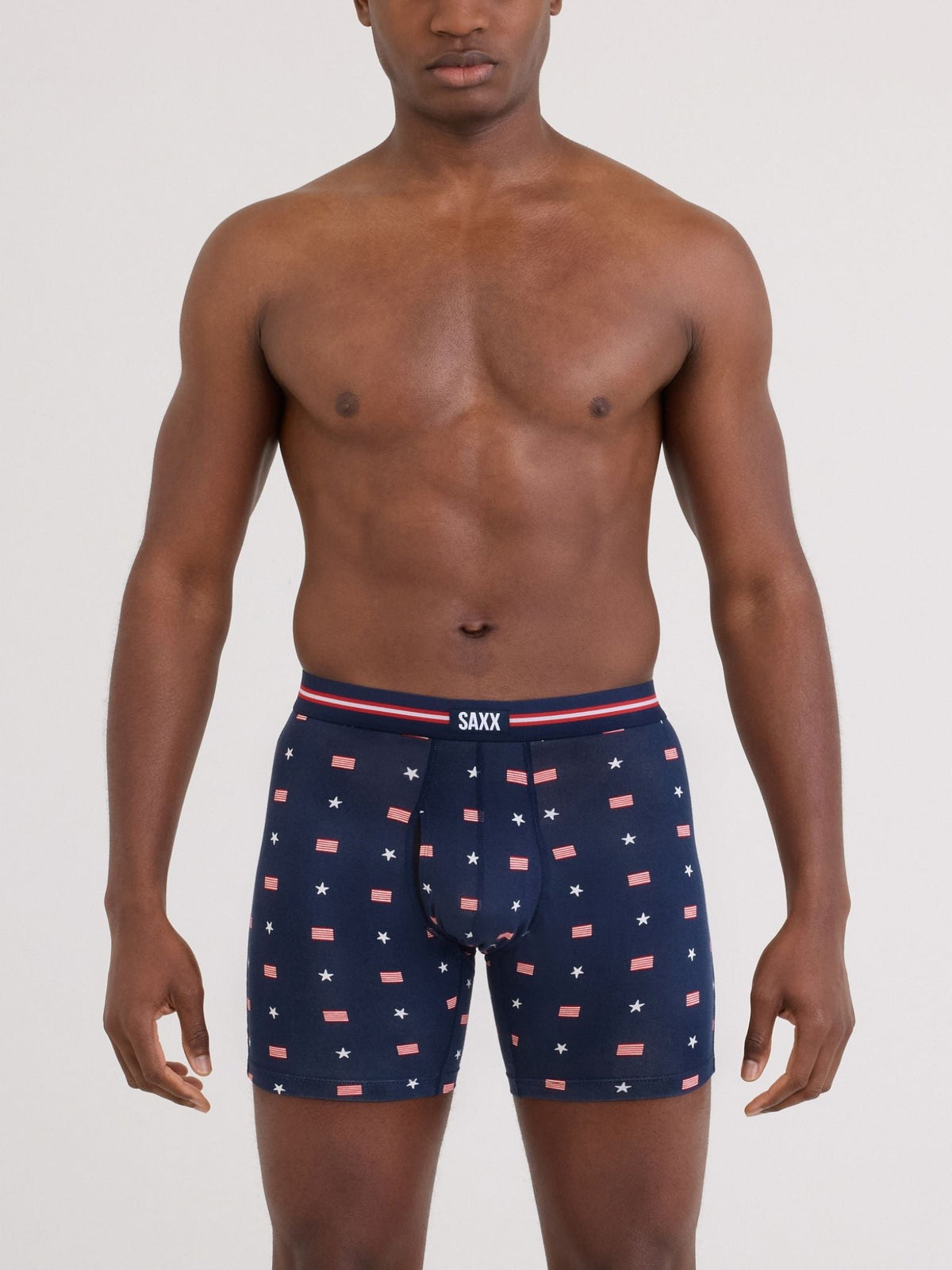 Signature Lace® Low Rise Thong And SAXX Super Soft Vibe Boxer Brief USA Signet-Maritime - Hanky Panky
