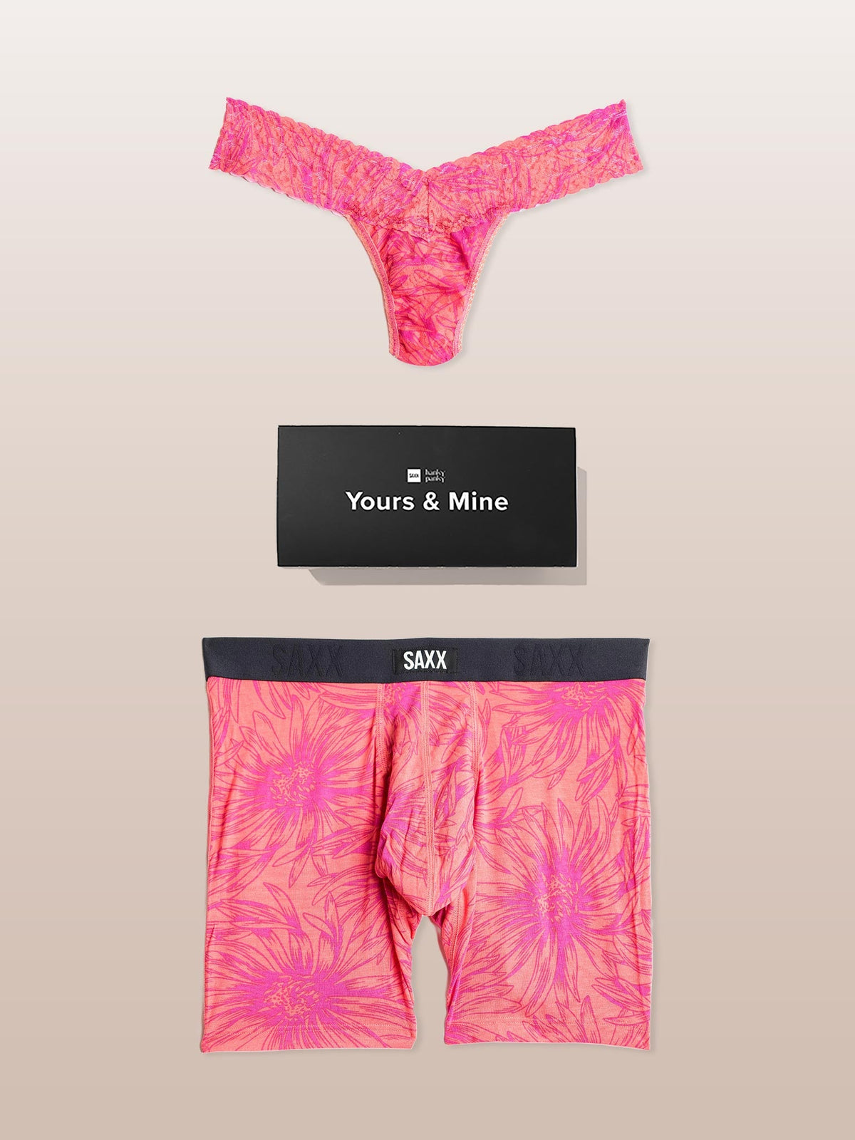 Signature Lace® Low Rise Thong And Saxx Super Soft Vibe B - Hanky Panky