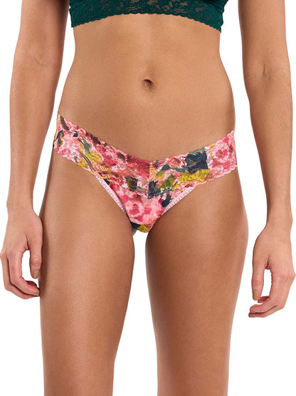Printed Signature Lace® Low Rise Thong Floral Masterpiece - Hanky Panky