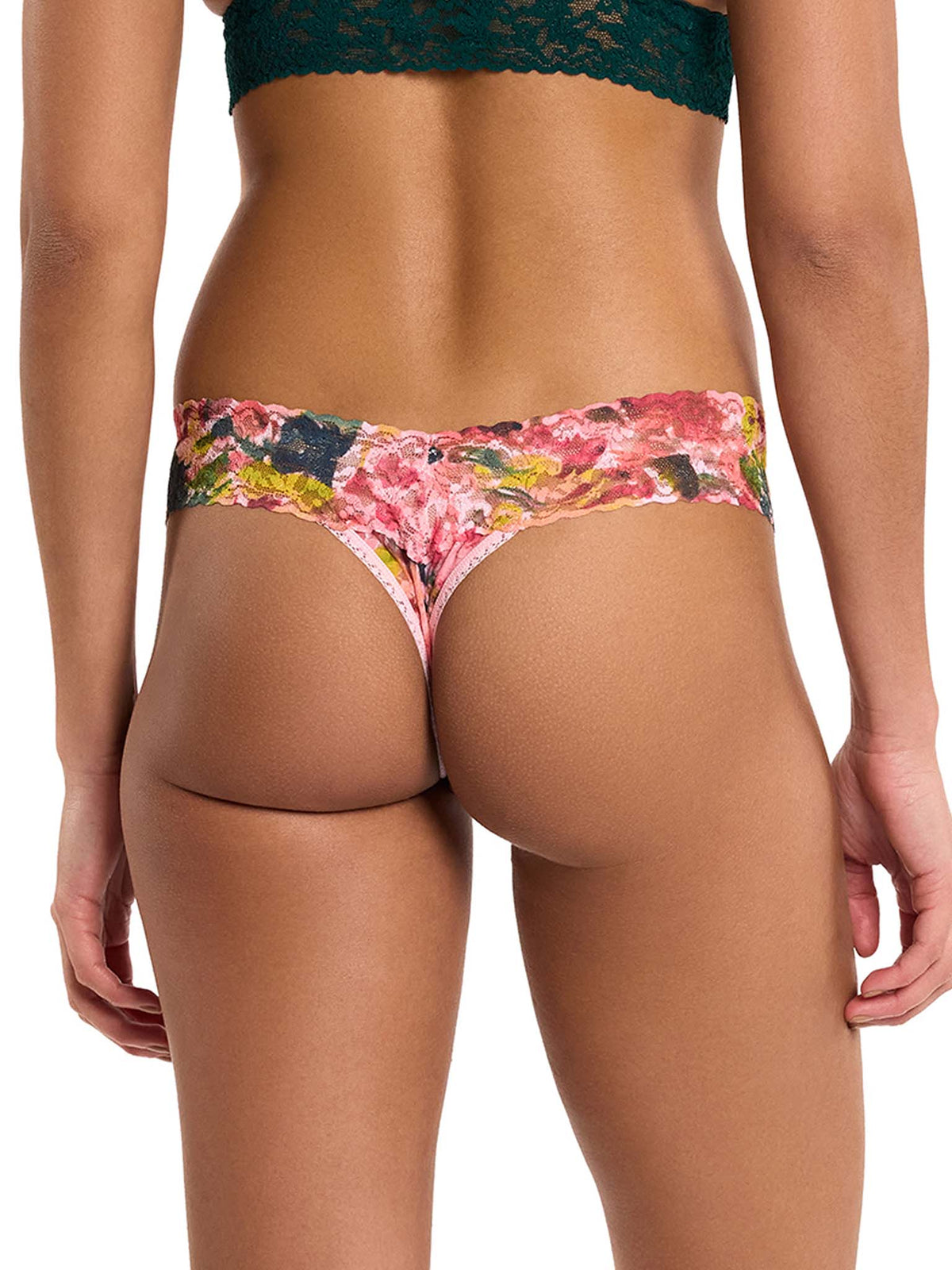 Printed Signature Lace® Low Rise Thong Floral Masterpiece - Hanky Panky