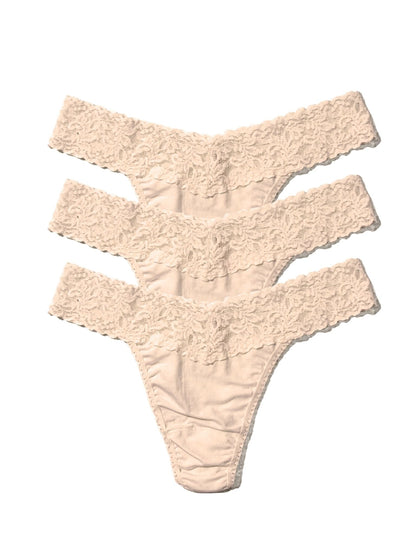 DreamEase™ Original Rise Thong 3 Pack Chai - Hanky Panky