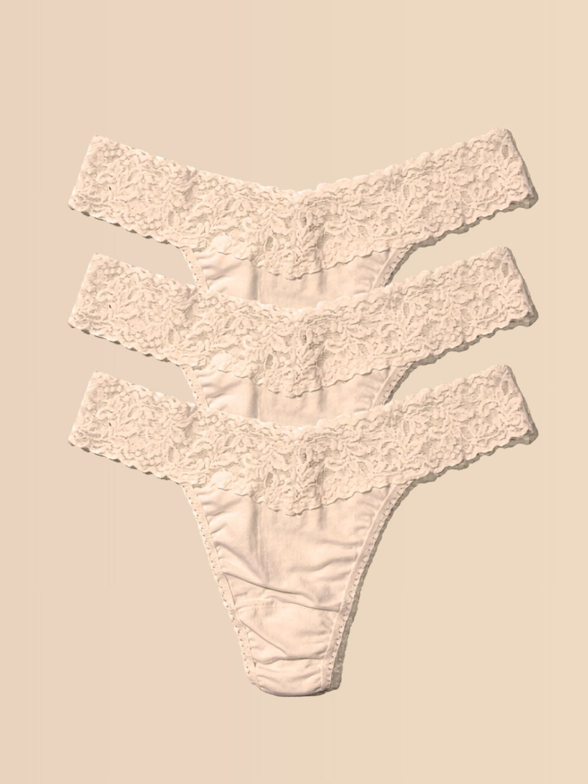 DreamEase™ Original Rise Thong 3 Pack Chai - Hanky Panky