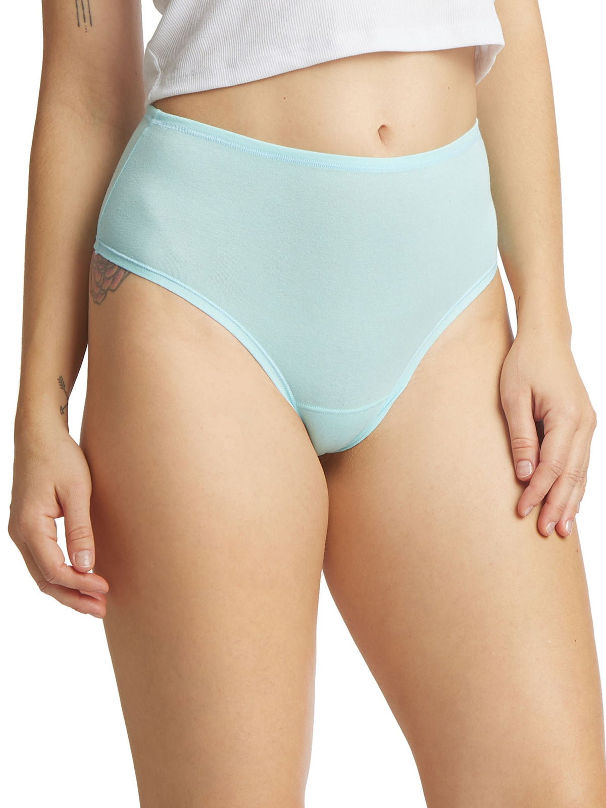 PlayStretch™ High Rise Thong Sky Dive Blue - Hanky Panky