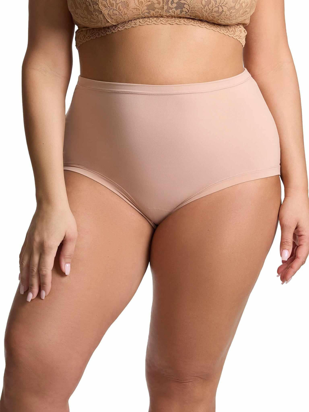 YourFit™ High Rise Boyshort Almond Milk Neutral Sale - Hanky Panky
