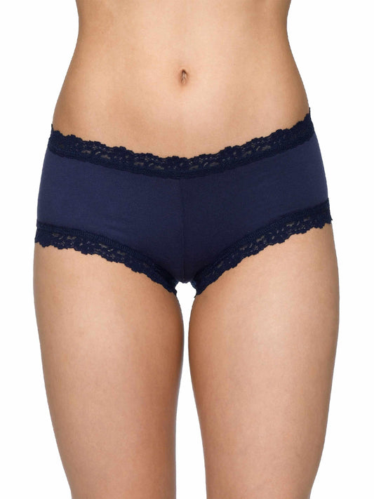Supima® Cotton Boyshort Navy - Hanky Panky