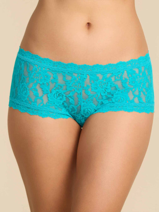 Signature Lace® Boyshort Turkish Tile Blue - Hanky Panky