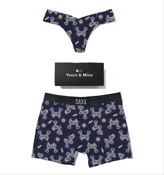 Signature Lace® Low Rise Thong And Saxx Super Soft Vibe Boxer Brief Ne - Hanky Panky