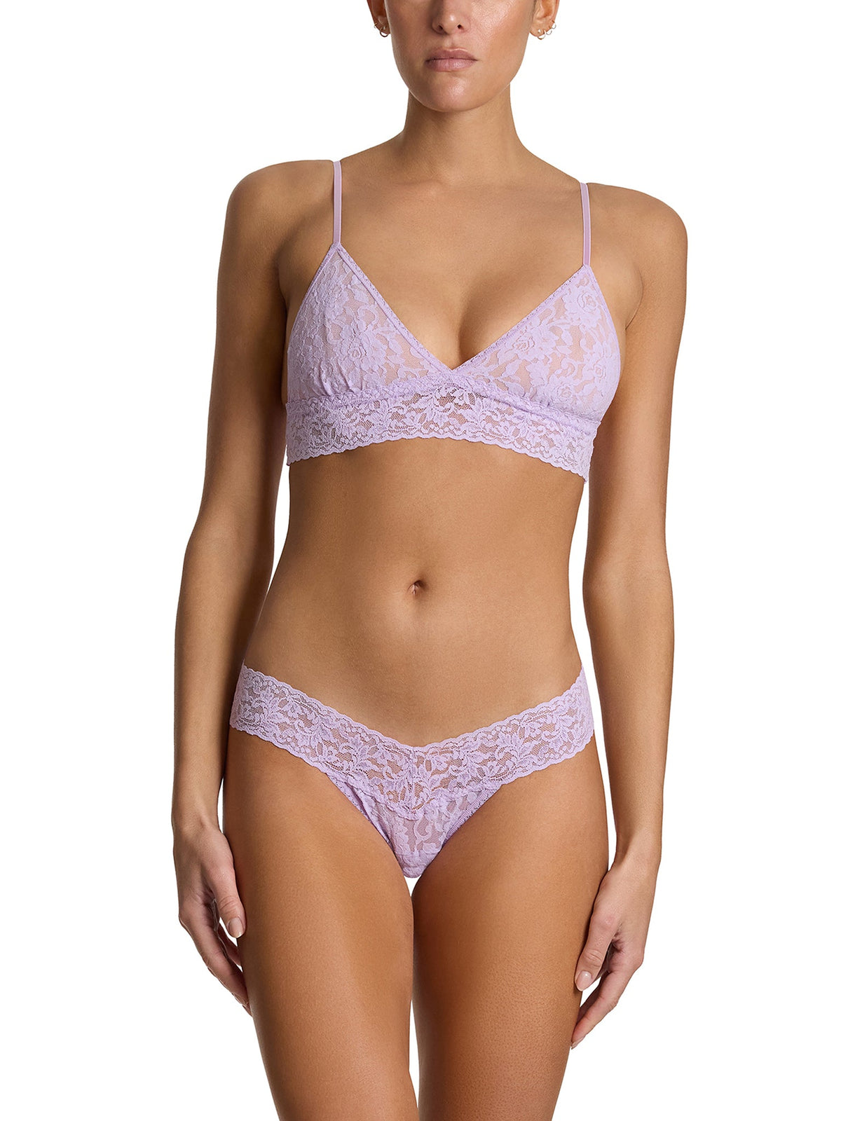 Jewel Box 3 Pack Signature Lace® Low Rise Thongs In Printed Box - Hanky Panky