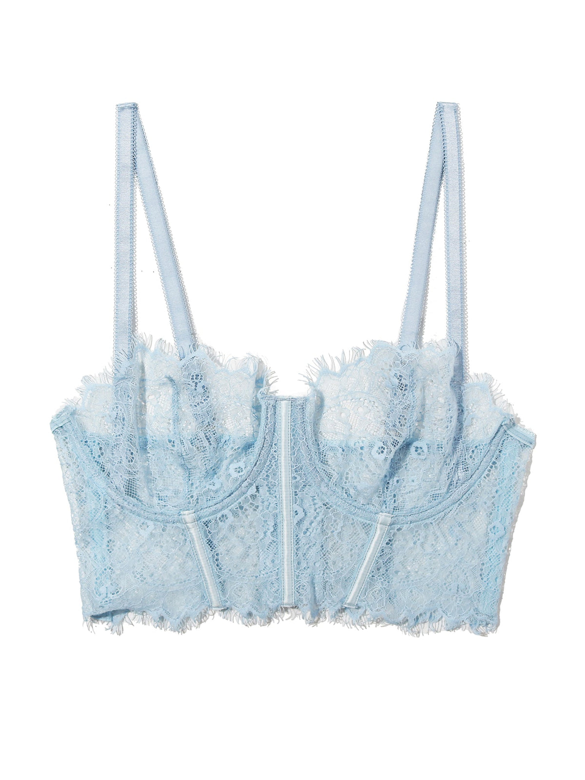 Sheer Seduction Underwire Bustier Touch The Sky Blue Sale - Hanky Panky