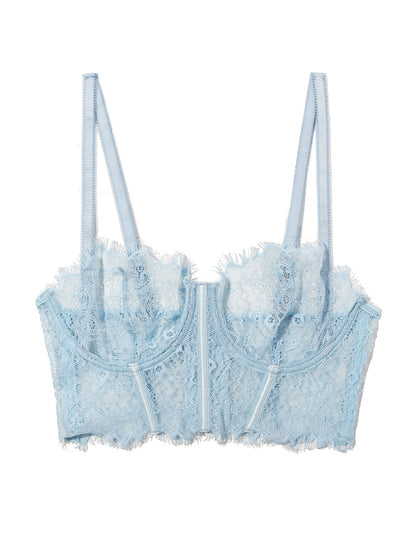 Sheer Seduction Underwire Bustier Touch The Sky Blue Sale - Hanky Panky
