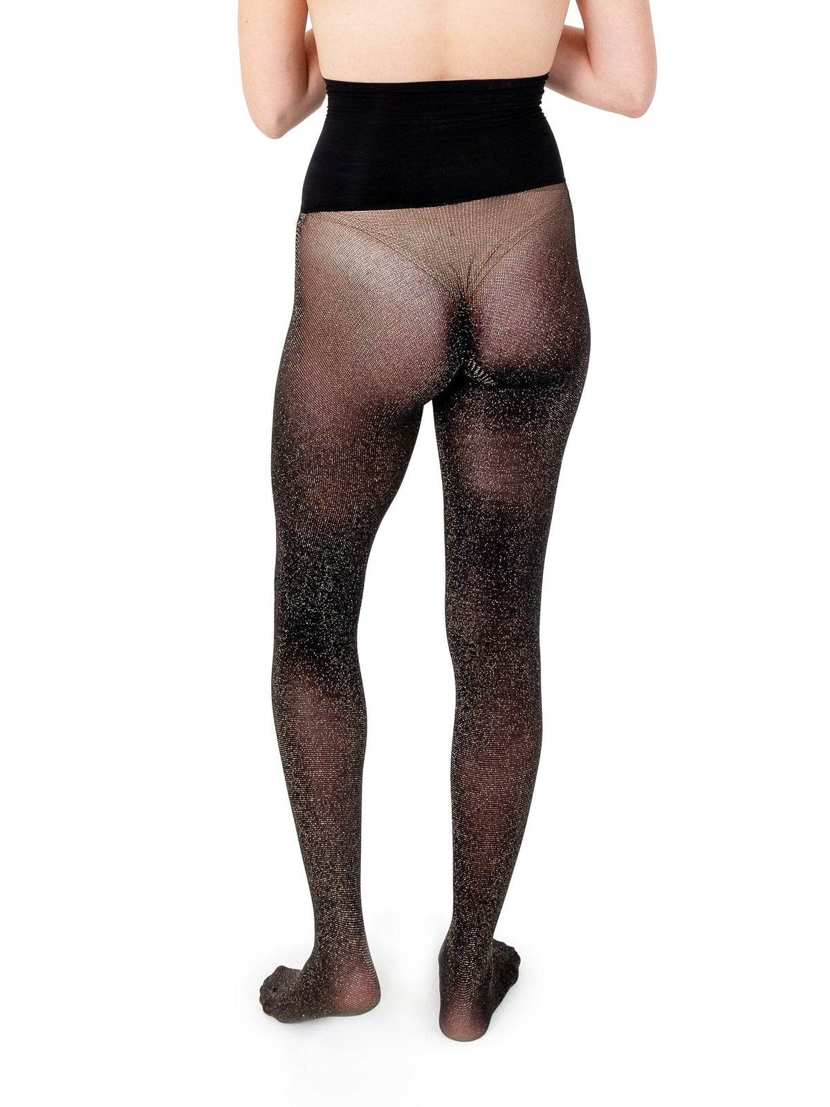 Les Belles Shimmer Noir Tights Black Sale - Hanky Panky