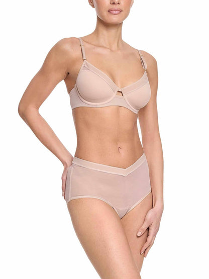 Lined Mesh Plunge Bra Chai Sale - Hanky Panky