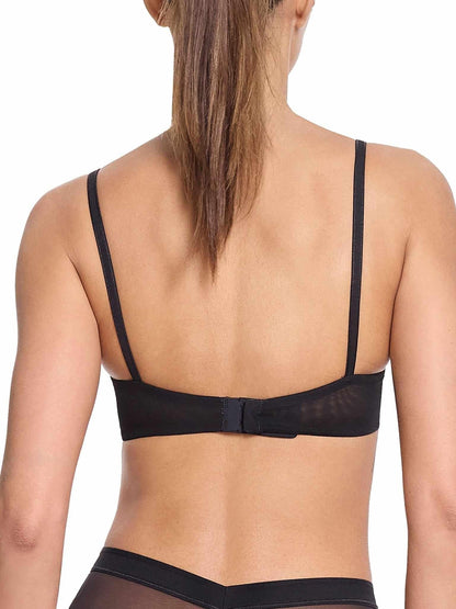 Lined Mesh Plunge Bra Black Sale - Hanky Panky