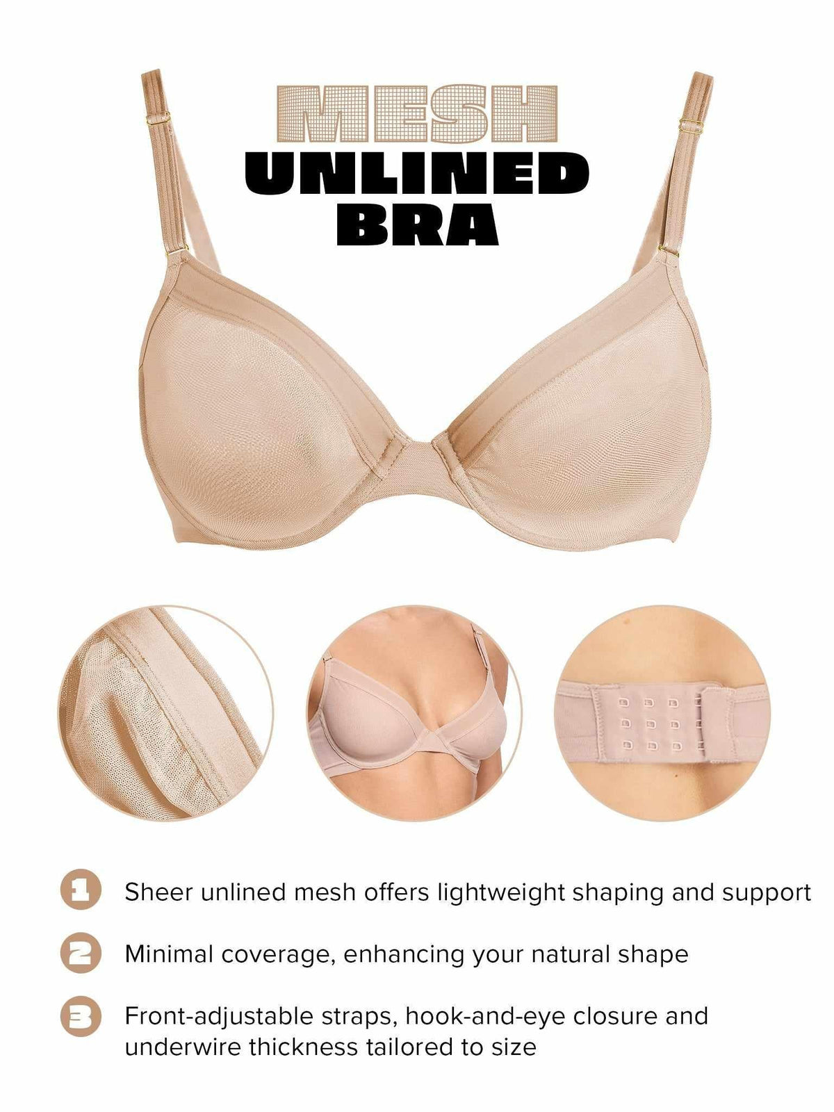 Unlined Mesh Underwire Bra Chai Sale - Hanky Panky
