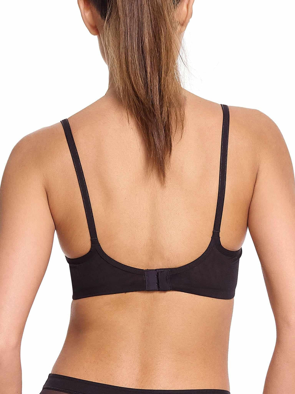 Unlined Mesh Underwire Bra Black Sale - Hanky Panky