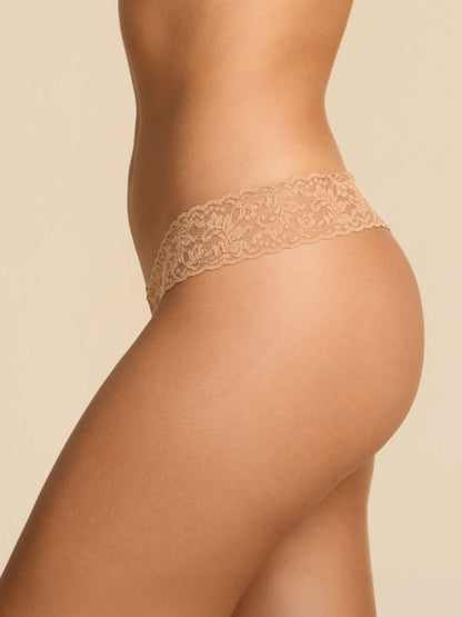 Supima® Cotton Low Rise Thong Sun Tan - Hanky Panky