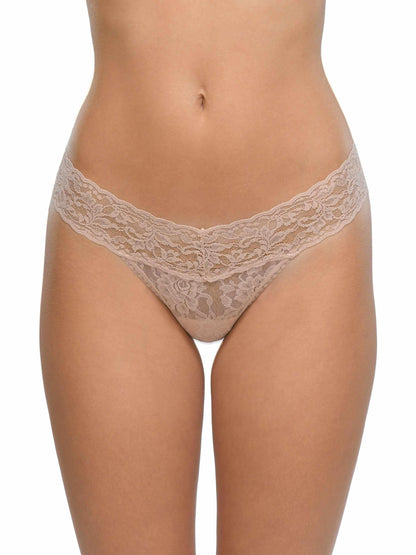 Bottle Service 3 Pack Signature Lace® Low Rise Thongs In Printed Box - Hanky Panky