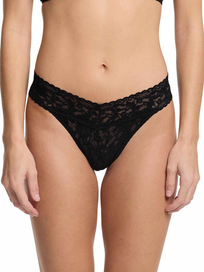 Bottle Service 3 Pack Signature Lace® Original Rise Thongs In Printed - Hanky Panky