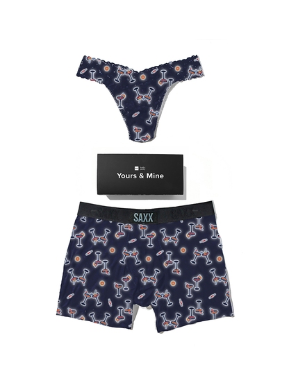 Signature Lace® Original Rise Thong And Saxx Super Soft Vibe Boxer Bri - Hanky Panky