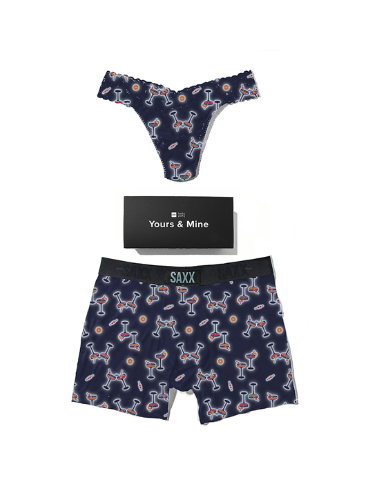 Signature Lace® Original Rise Thong And Saxx Super Soft Vibe Boxer Bri - Hanky Panky