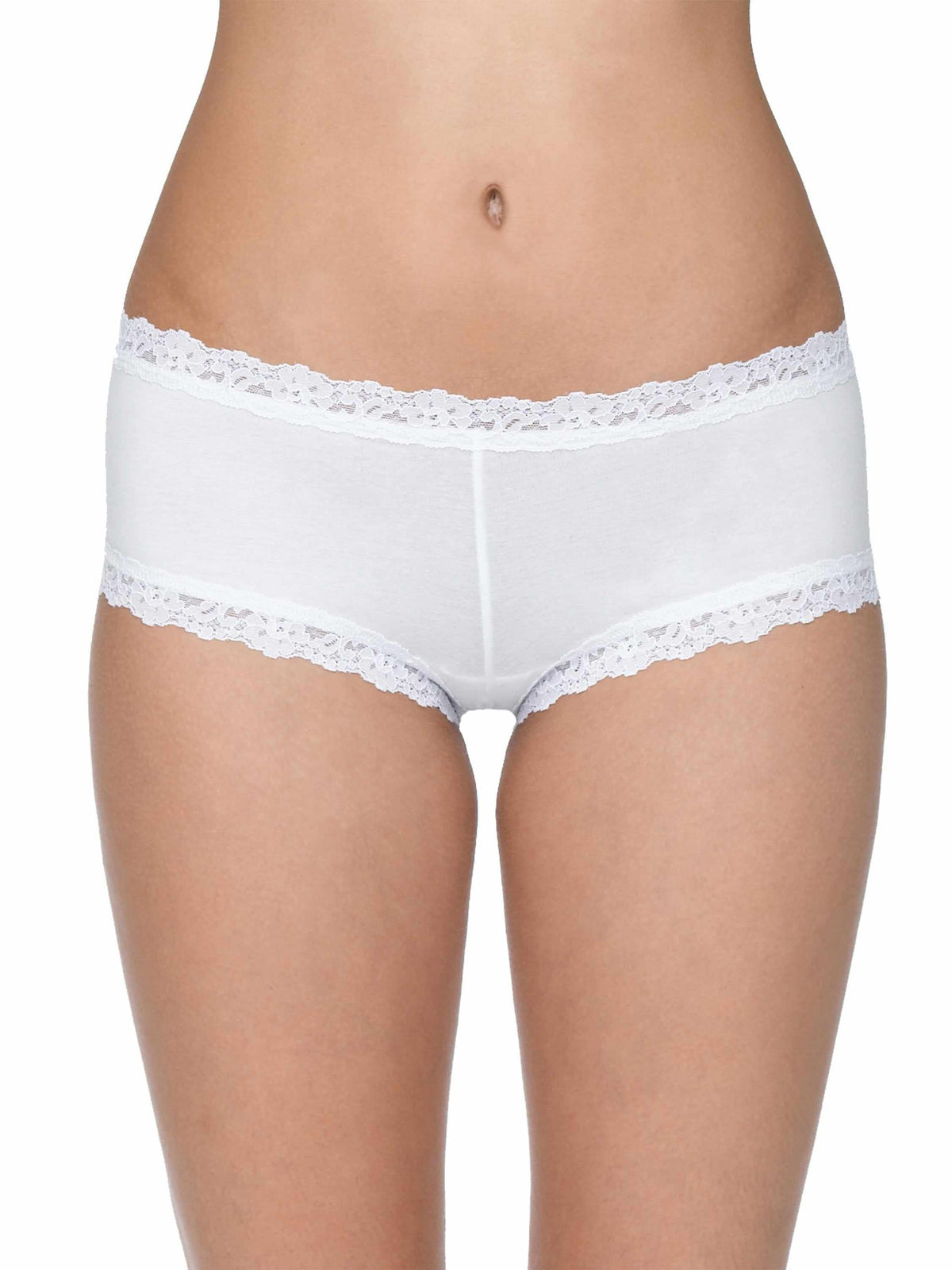 Supima® Cotton Boyshort White - Hanky Panky