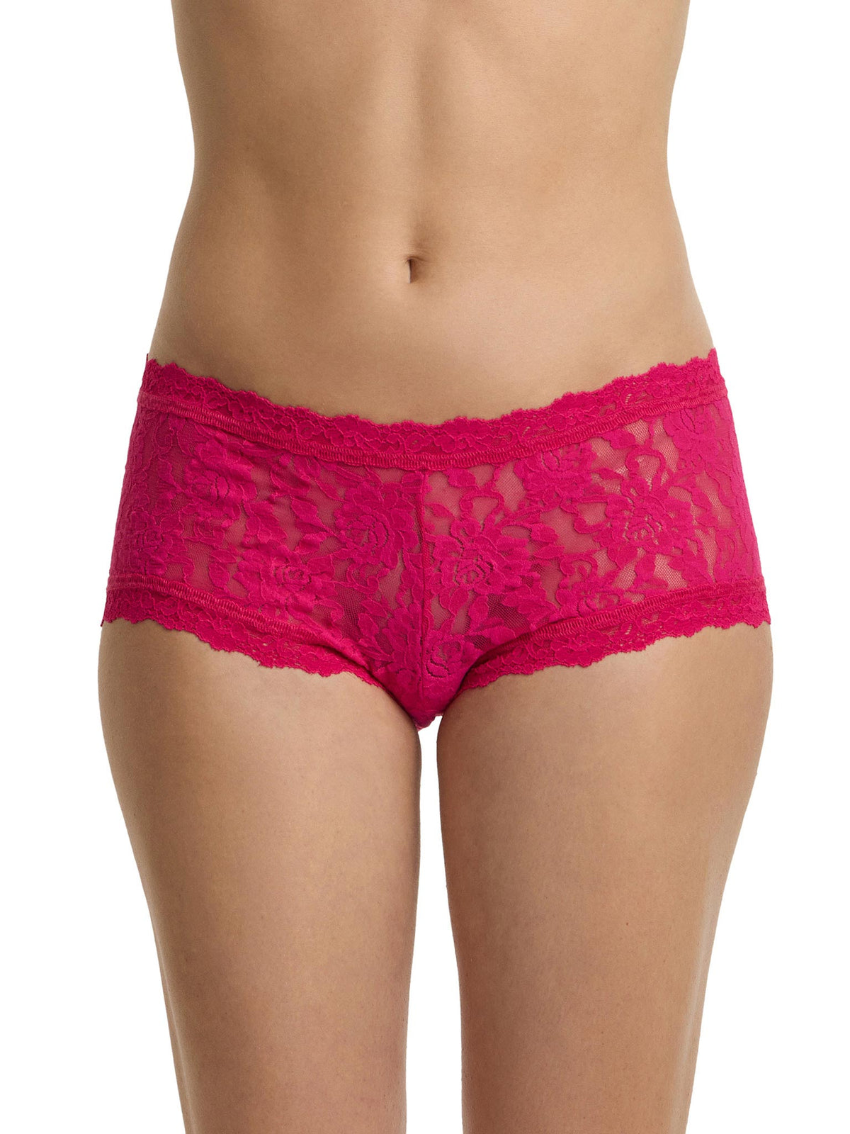 Signature Lace® Boyshort Sealed With A Kiss Pink - Hanky Panky