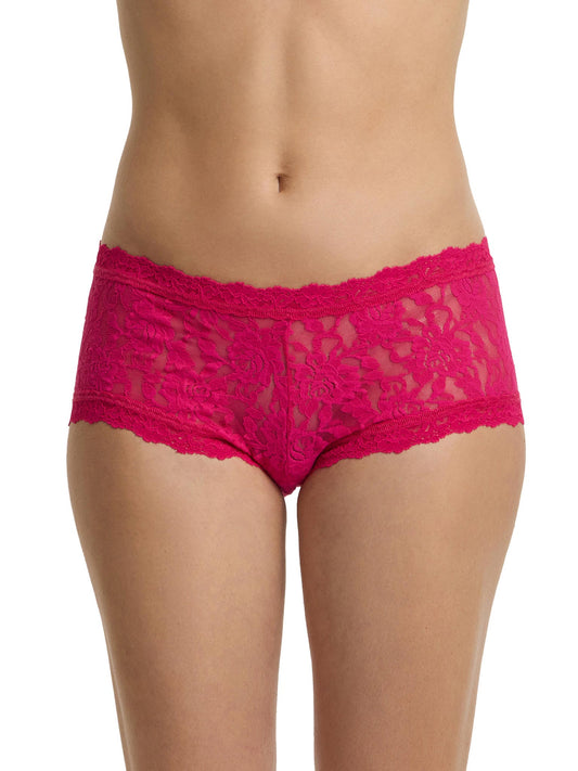 Signature Lace® Boyshort Sealed With A Kiss Pink - Hanky Panky