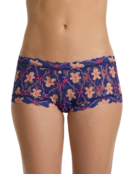 Printed Signature Lace® Boyshort Festive Gingerbread Cook - Hanky Panky