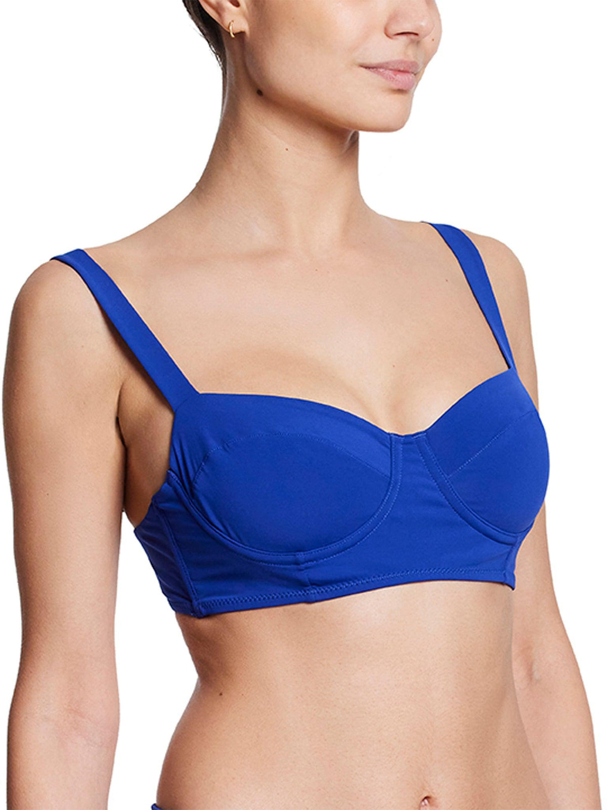 Balconette Bikini Swimsuit Top Poolside Blue Sale - Hanky Panky
