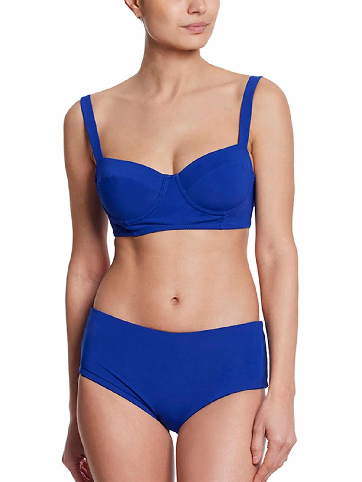 Balconette Bikini Swimsuit Top Poolside Blue Sale - Hanky Panky