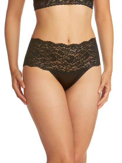 Silky Skin High Rise Panty Black - Hanky Panky