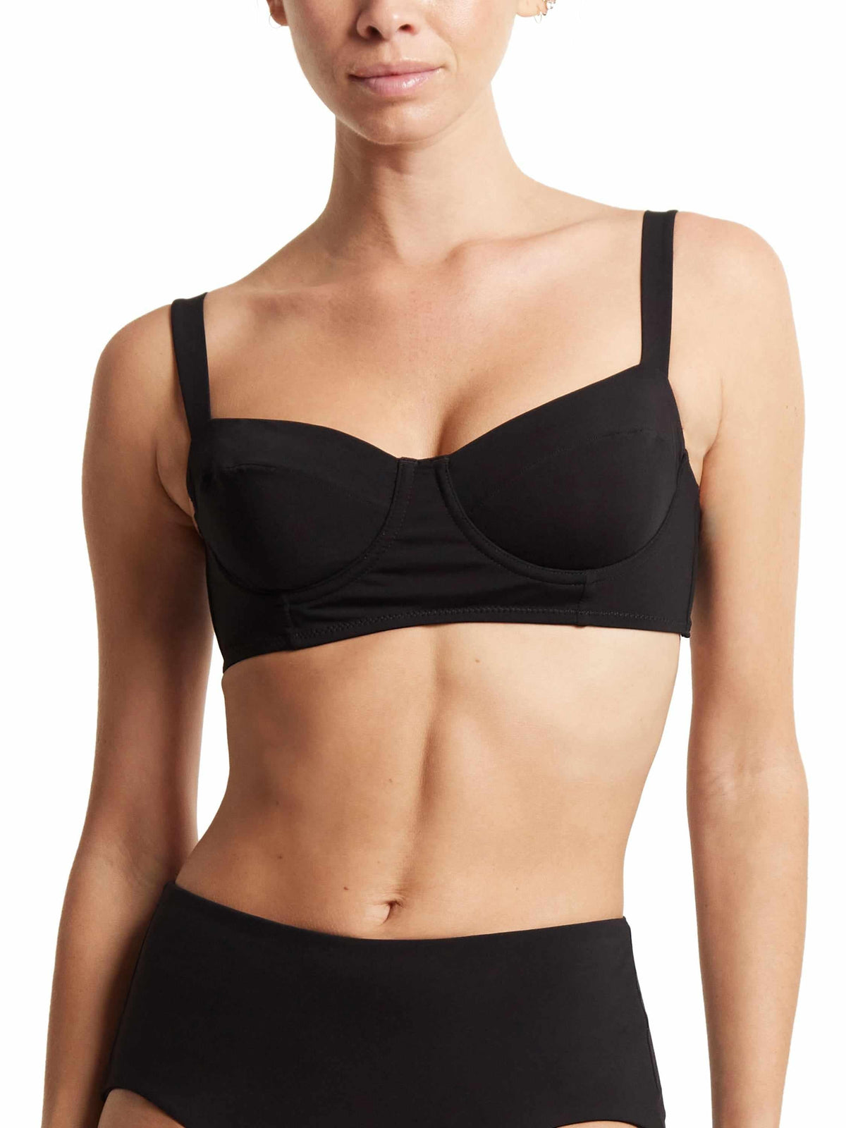 Balconette Bikini Swimsuit Top Black - Hanky Panky