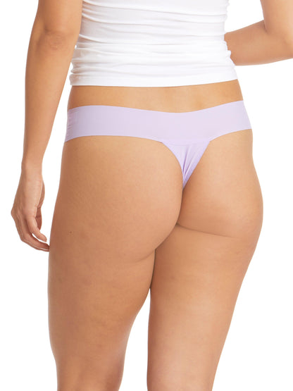 BreatheSoft™ Natural Rise Thong Wisteria Purple - Hanky Panky