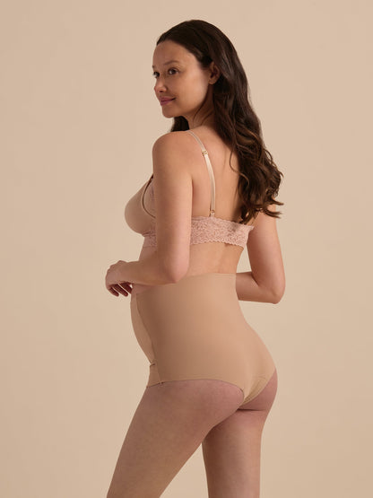 BreatheSoft™ Maternity Over The Bump Boyshort Taupe Sale - Hanky Panky