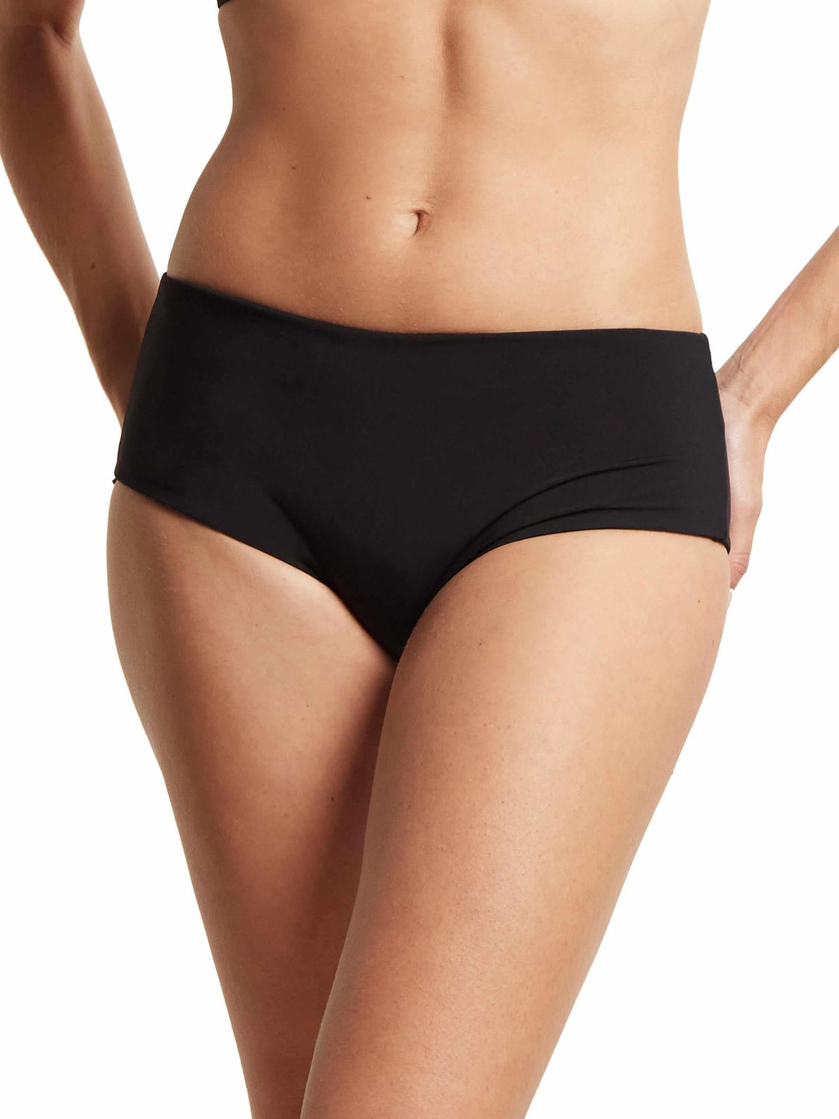 Boyshort Swimsuit Bottom Black - Hanky Panky