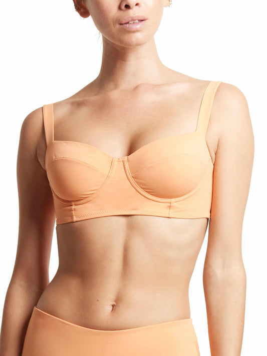 Balconette Bikini Swimsuit Top Florence Orange Sale - Hanky Panky