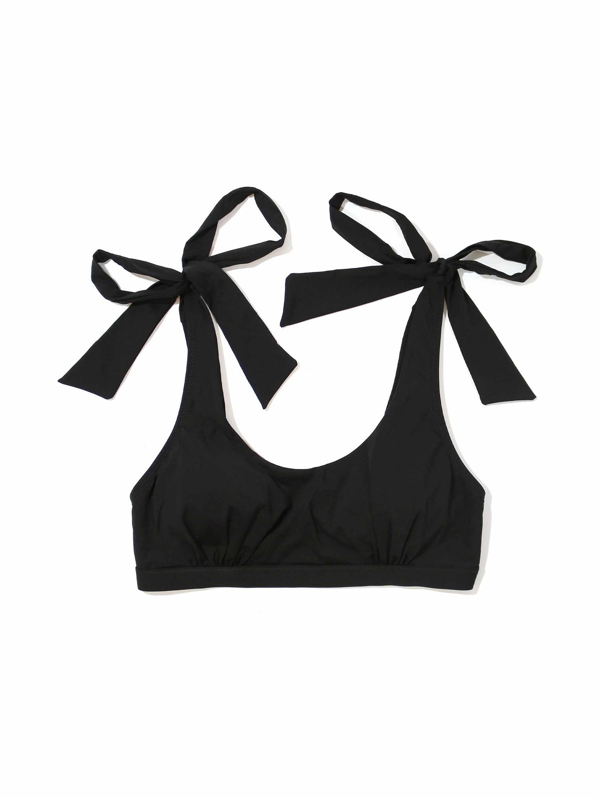 Scoop Neck Swim Top Black - Hanky Panky