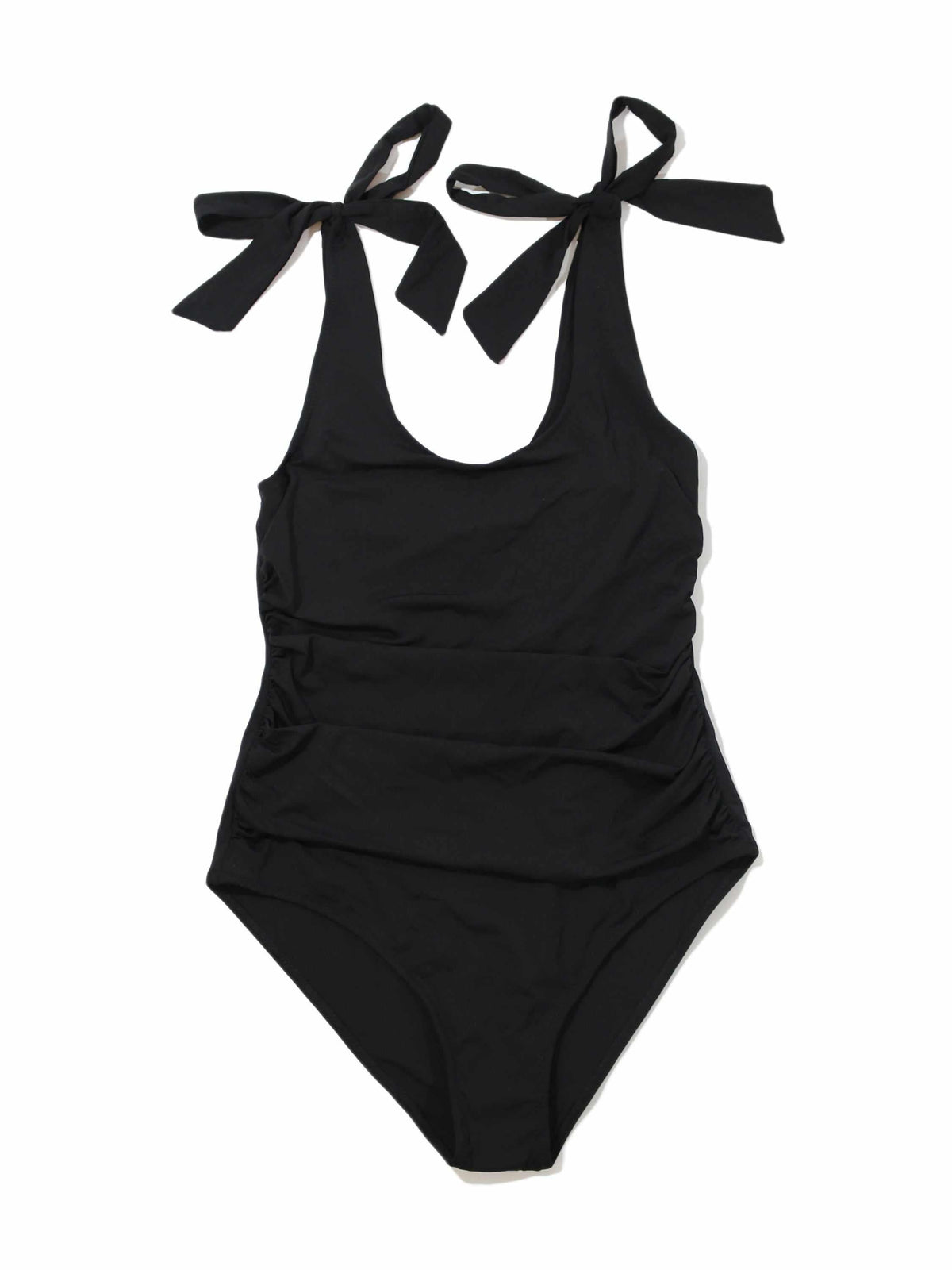 Ruched Bow One Piece Swimsuit Black - Hanky Panky