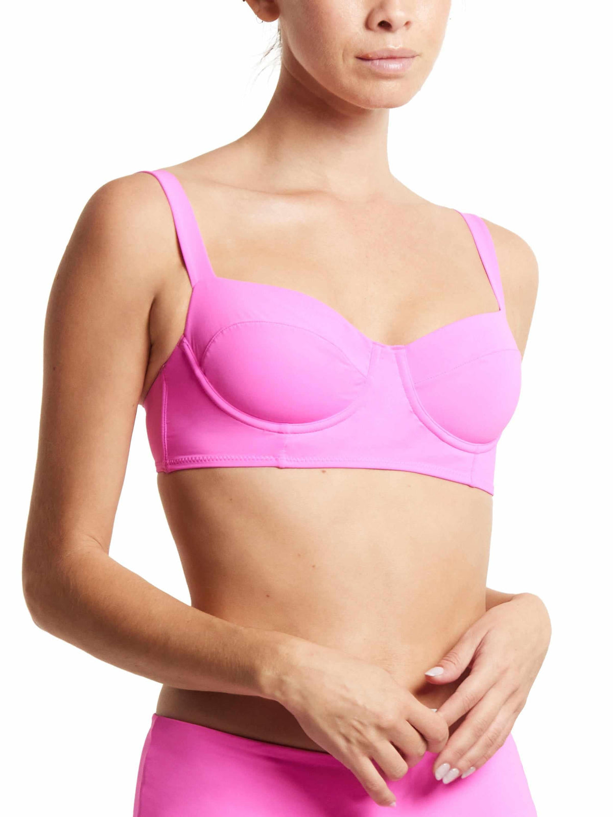 Balconette Bikini Swimsuit Top Unapologetic Pink Sale - Hanky Panky
