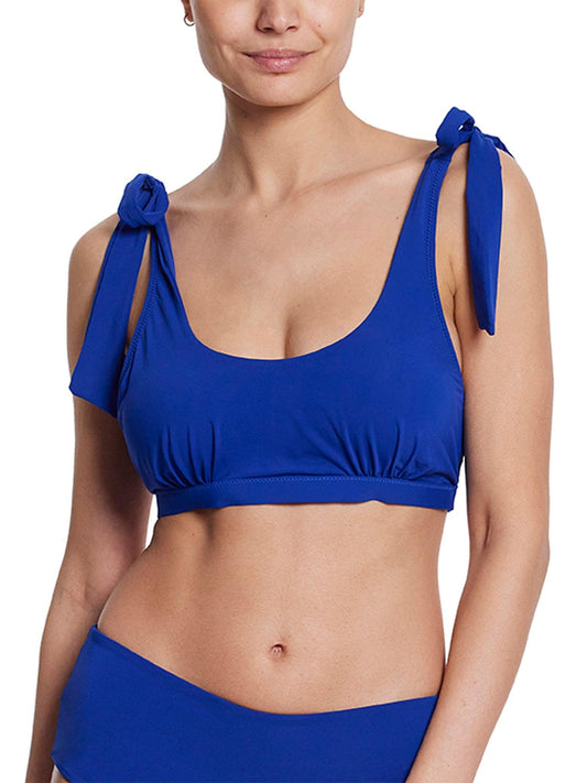 Scoop Neck Swim Top Poolside Blue Sale - Hanky Panky