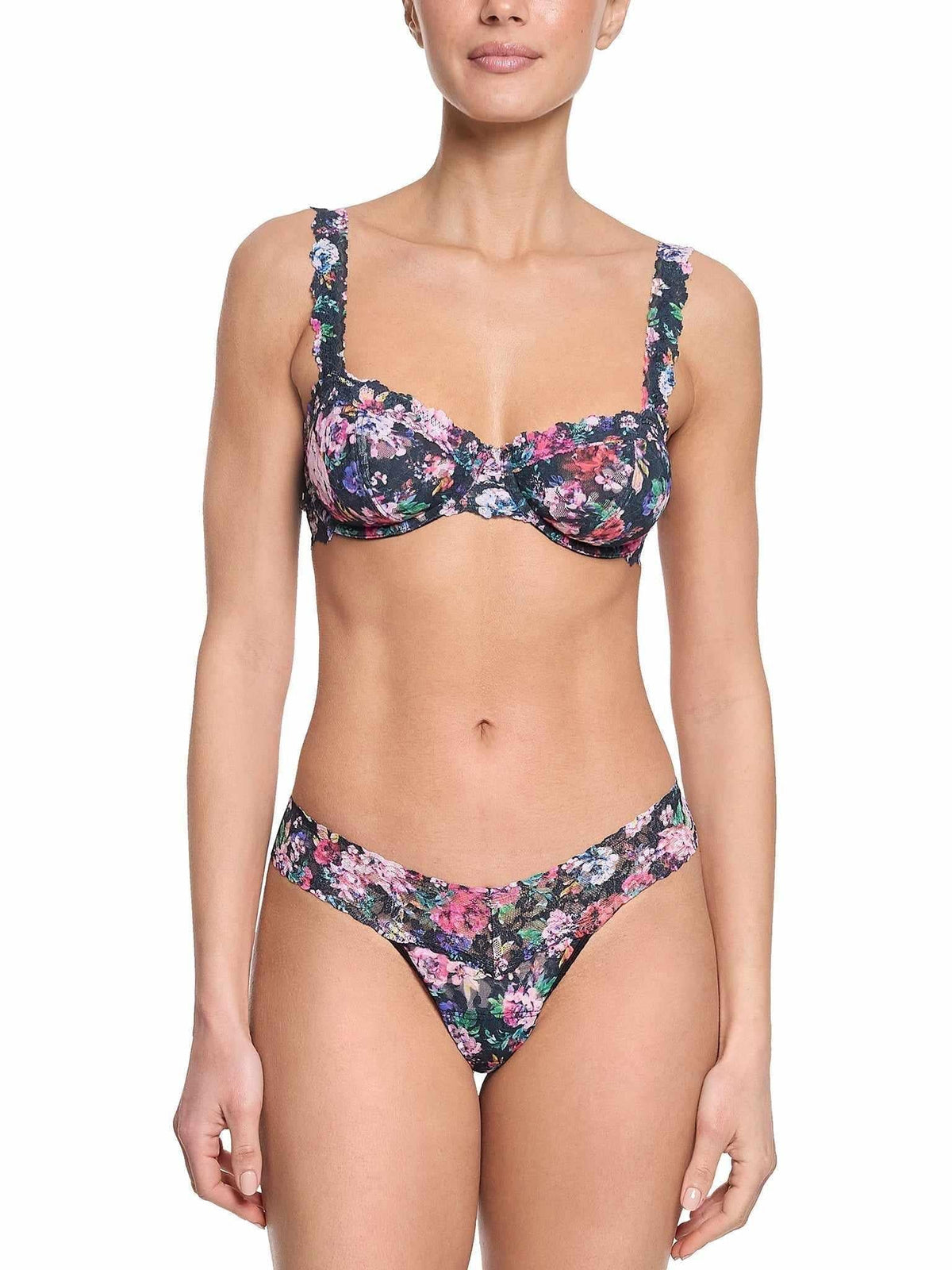 Signature Lace® Balconette Bra Dark Peonies Sale - Hanky Panky