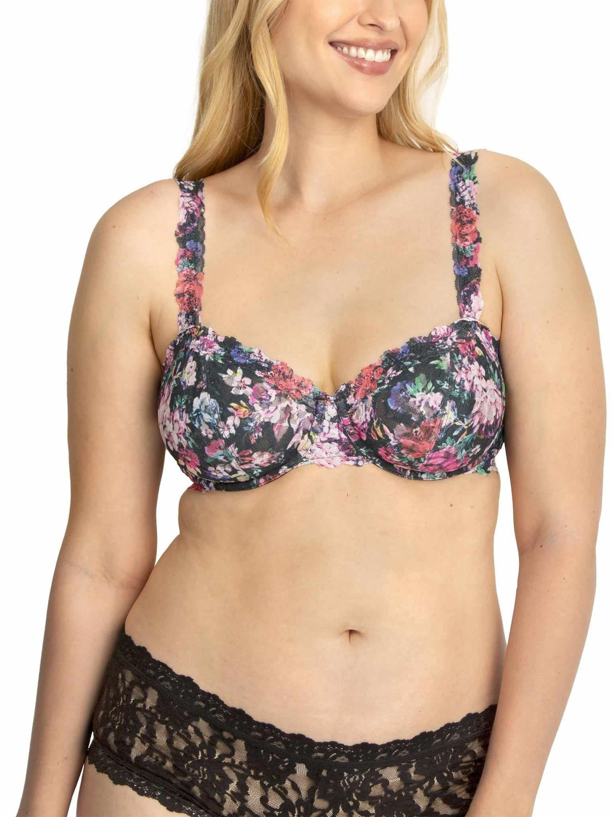 Signature Lace® Balconette Bra Dark Peonies Sale - Hanky Panky