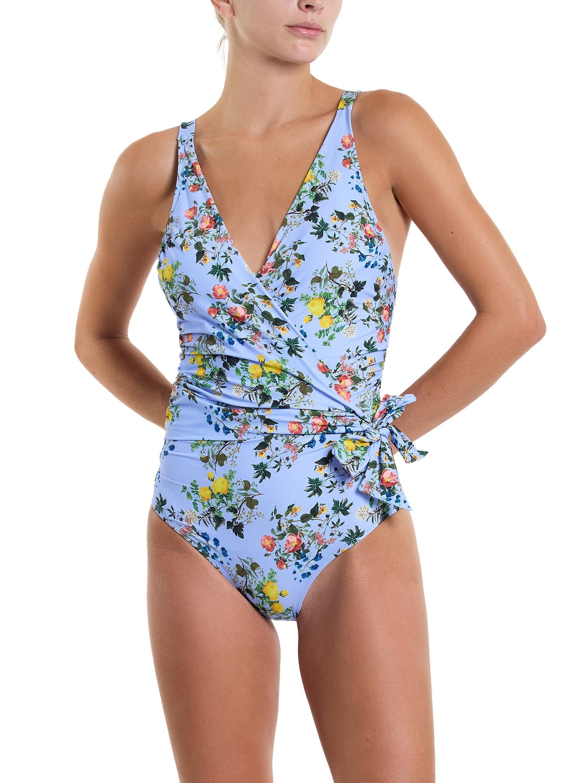 Wide Strap Wrap One Piece Swimsuit Thankful Sale - Hanky Panky