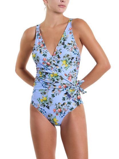 Wide Strap Wrap One Piece Swimsuit Thankful Sale - Hanky Panky