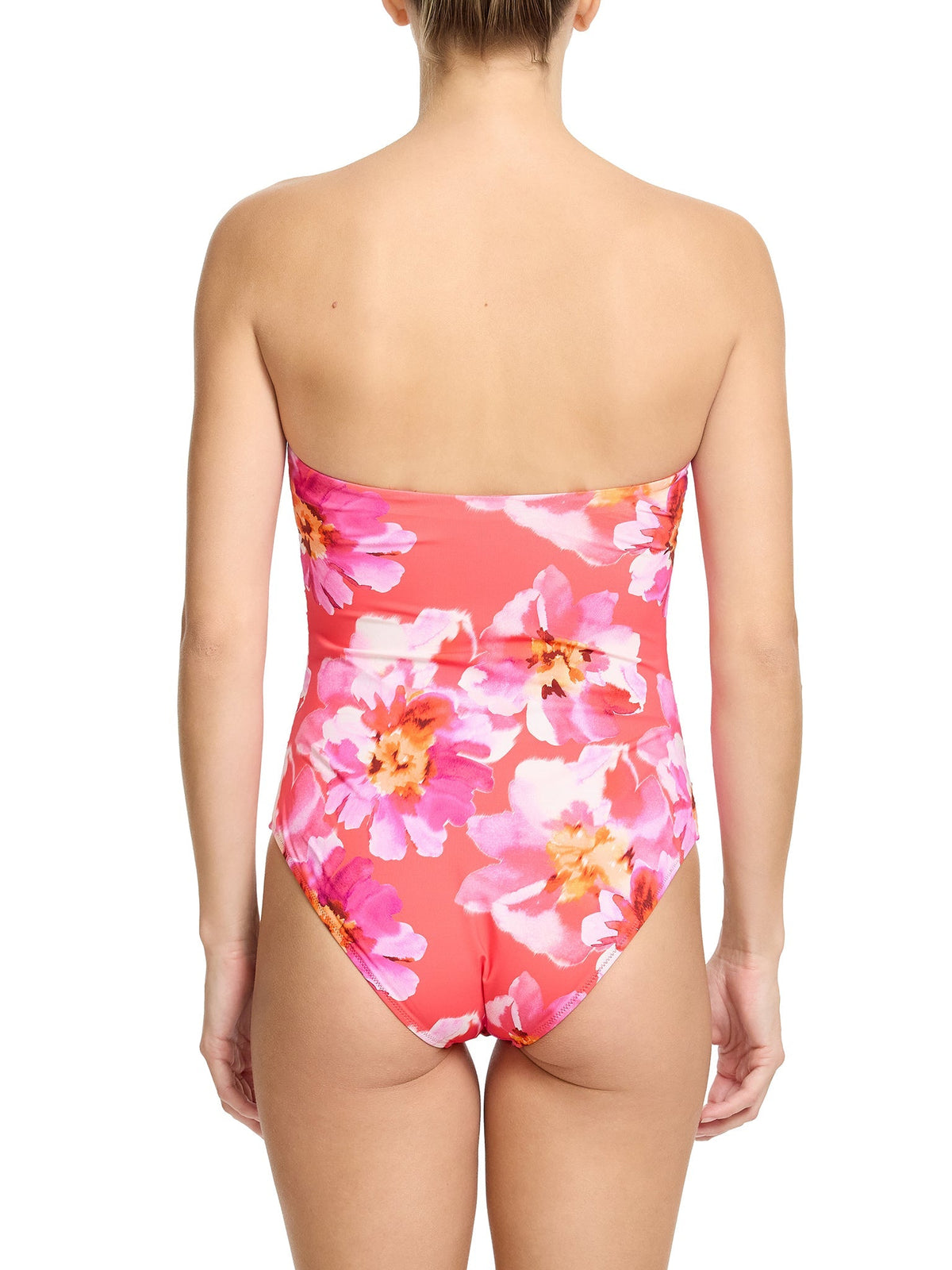 Bandeau One Piece Swimsuit Out Of Office Pink Sale - Hanky Panky